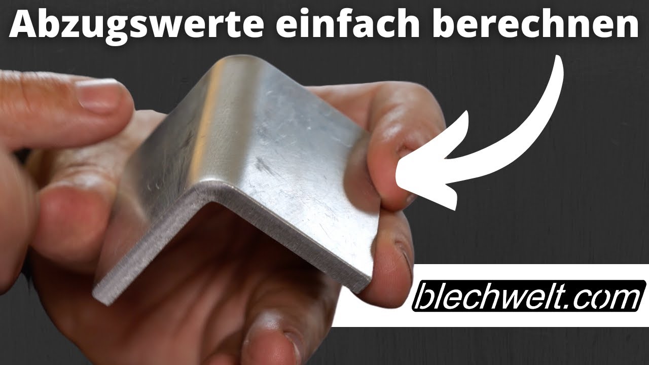 Abzugswerte Abkantpresse ermitteln | präzise Abwicklung | gestreckte Länge | Biegen | blechwelt.com