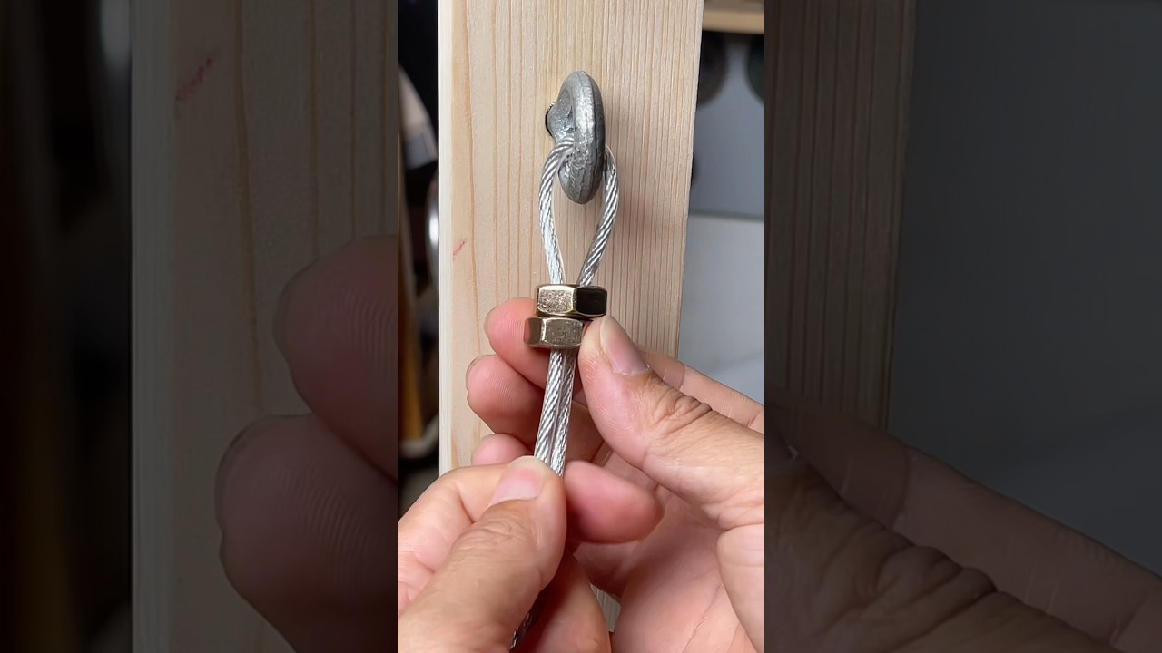 99% of People Don&rsquo;t Know This Steel Cable Hack! #diy #tips