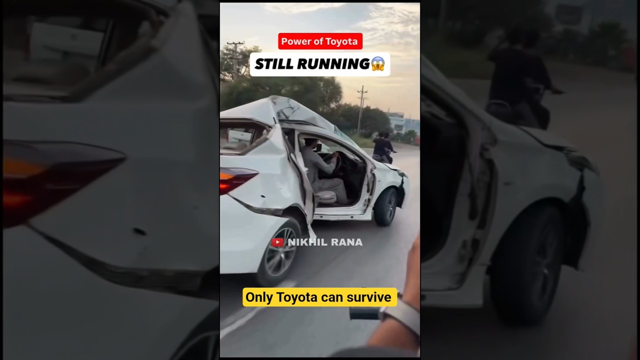 UNBELIEVABLE HE IS STILL DRIVING THE CAR | TOYOTA RUNNING SMOOTHLY AFTER ACCIDENT #cartips