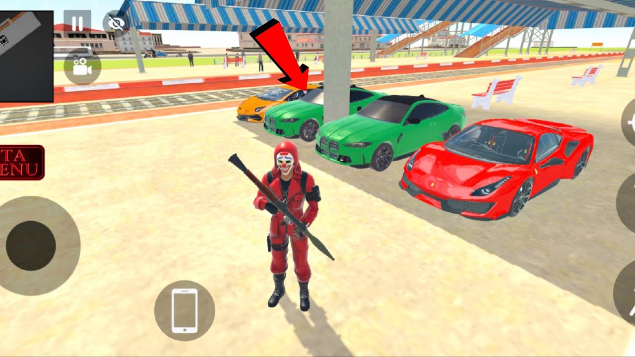 🚗 4 Luxury Cars Ek Sath! Indian Theft Auto Simulator Gameplay😈 Mask Wala Pro Player Aur 4 Supercars!