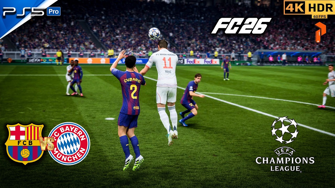 🎮 EA Sports FC 26 | PS5 4K HDR 🏆 UCL Final: FC Barcelona vs. FC Bayern Munich #fc26 #ps5 #football