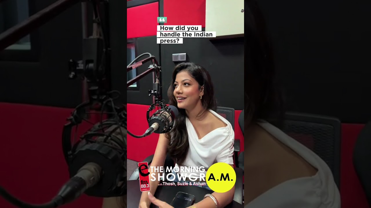 Miss Sri Lanka for Miss World Anudi Gunasekara  on The Morning Showgram!