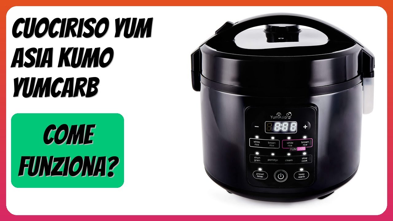 RECENSIONE (2025) : Cuociriso Yum Asia Kumo YumCarb. DETTAGLI ESSENZIALI