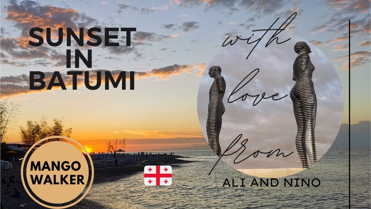Batumi sunset, ALI AND NINO - a beautiful love story. Alphabet Tower,#georgia #batumi