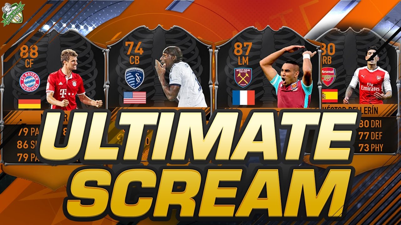 ULTIMATE SCREAM W FIFA 17!!! KARTY +10 OVL?!