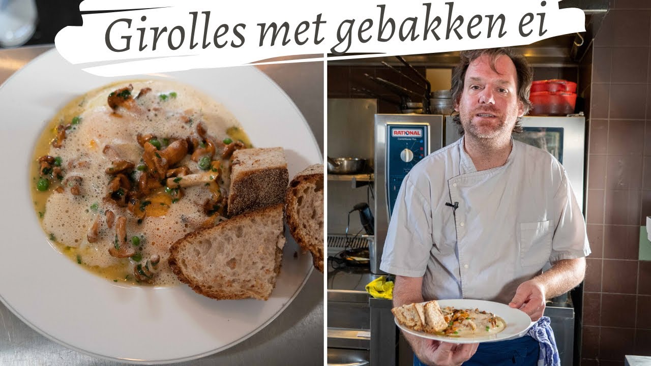 Koken met Rik de Jonge: Girolles met gebakken ei