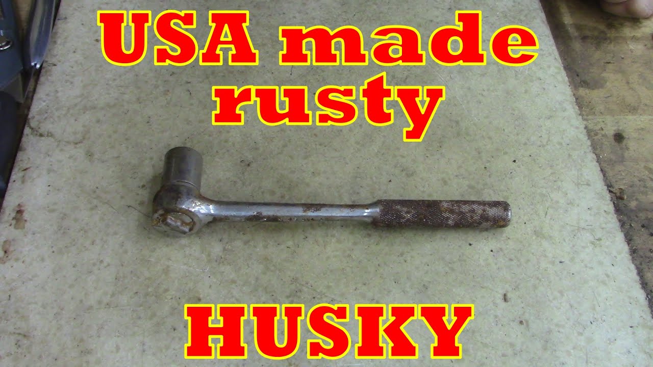 Реставрация ржавого храповика HUSKY!!!