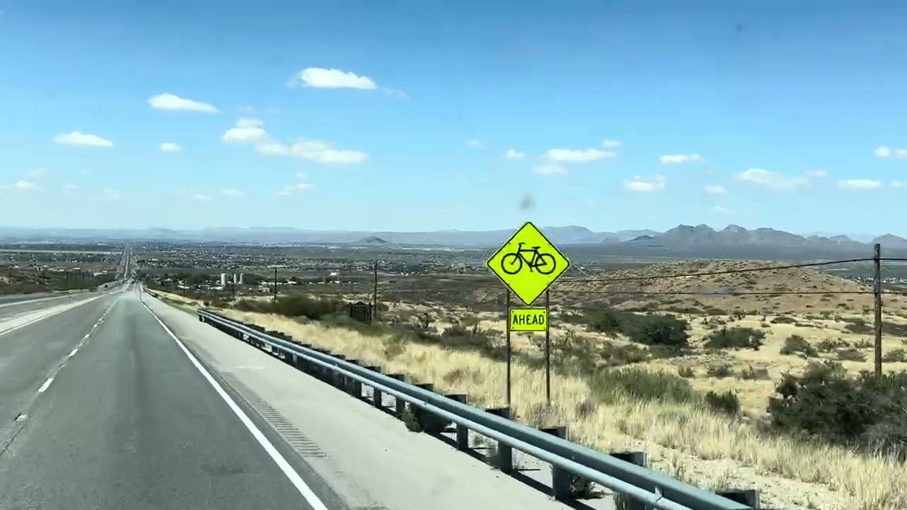 Driving on US-70 New Mexico