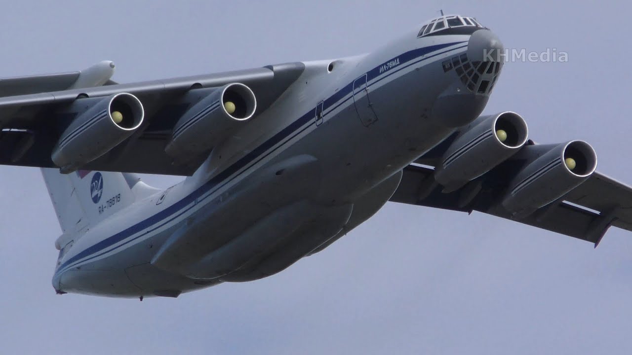 взлёт Ил-76МД 224 Лётный отряд RA-78818