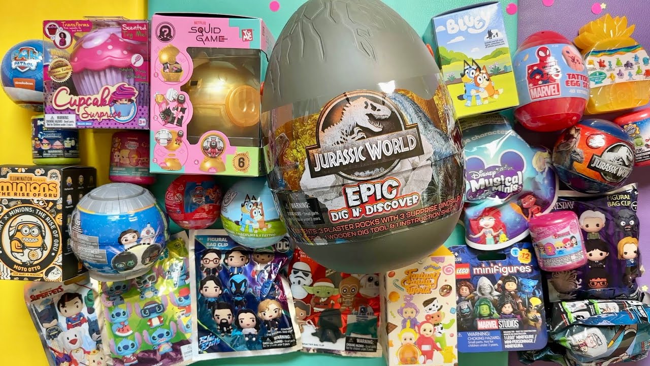 25 minutes of satisfying ASMR unboxing surprise mystery toys No talking