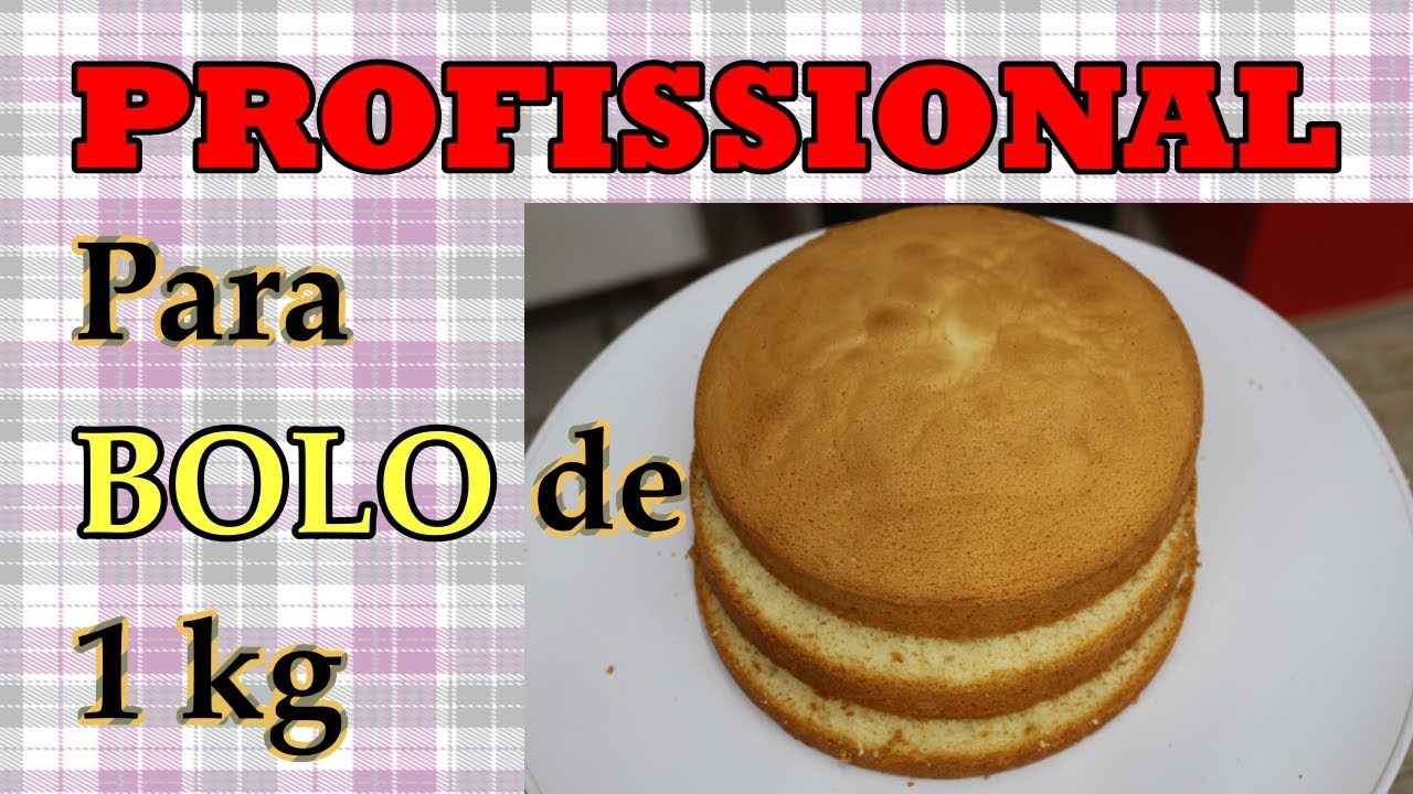 PÃO DE LÓ 3 Ingredientes | Para Bolo de 1 Kg