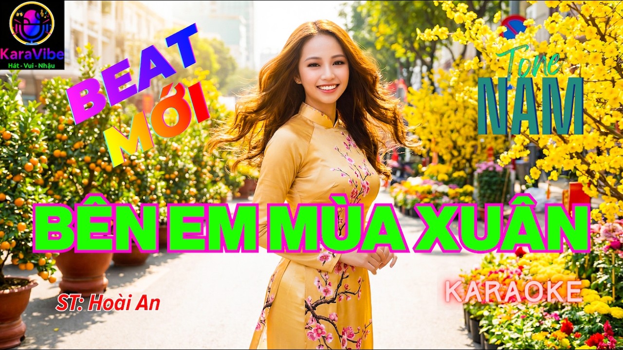 BÊN EM MÙA XUÂN Karaoke ❤️ Tone Nam ❤️ BÀI QUEN BEAT MỚI ❤️ Dễ Hát