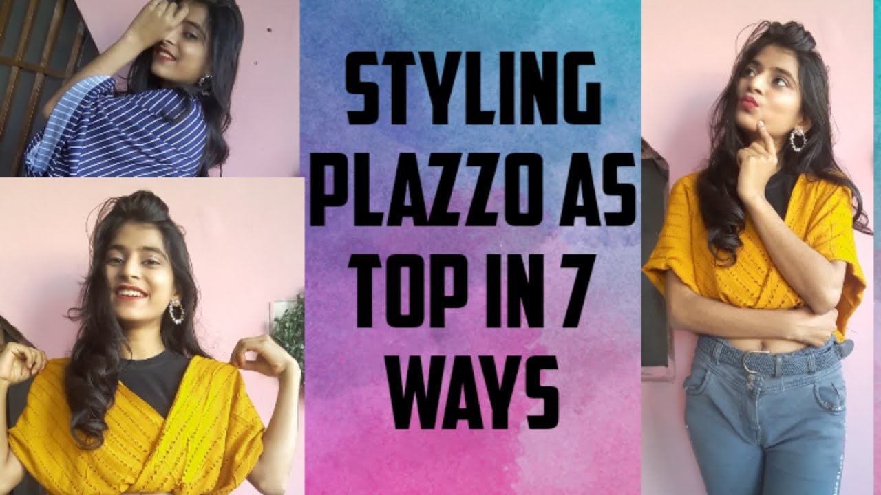 Styling plazzo || Styling plazzo as a top || Styling Rainbowz || Aditi Sharma