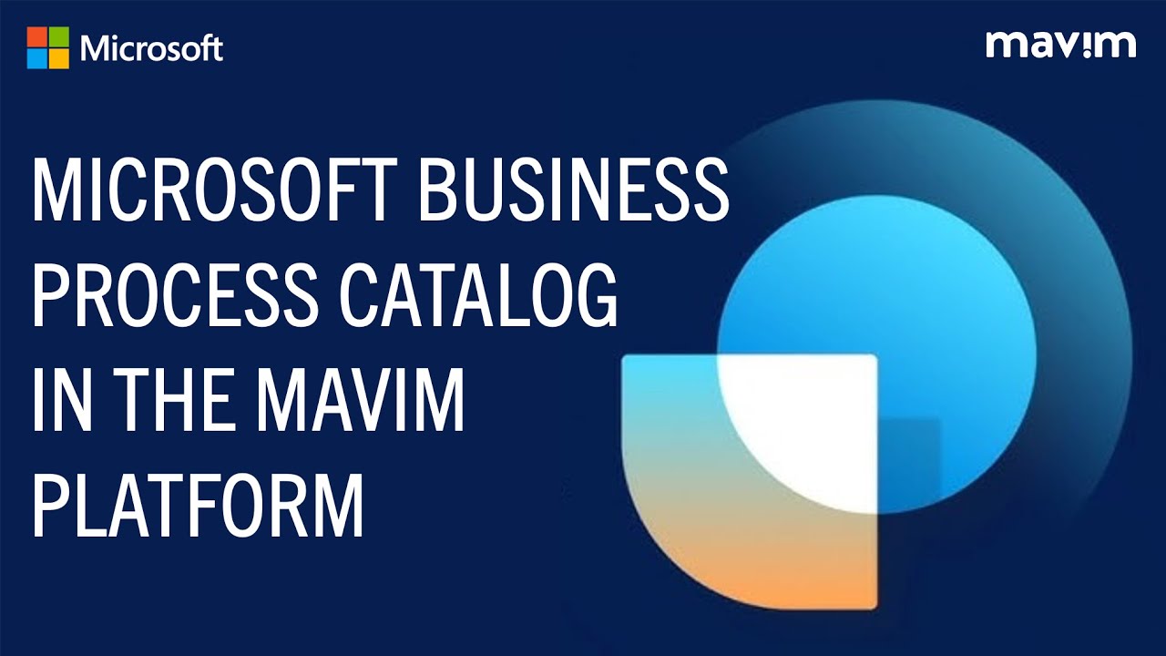 Demo I Microsoft Business Process Catalog in the Mavim Platform