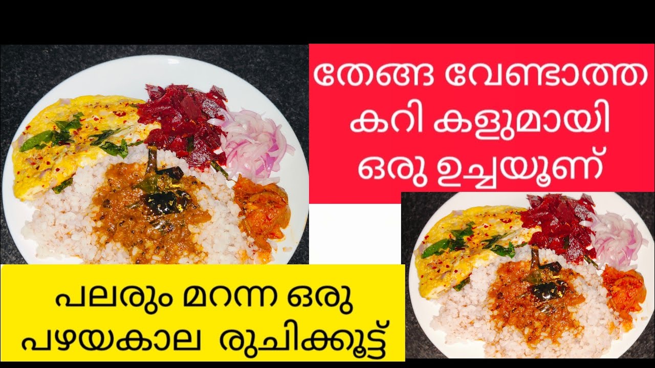 തേങ്ങ ചേർക്കാത്ത 3 കൂട്ടം കറികളുമായി ഉച്ചയൂണ് | Veg Lunch Malayalam |Easy Lunch Menu | Uchaunu