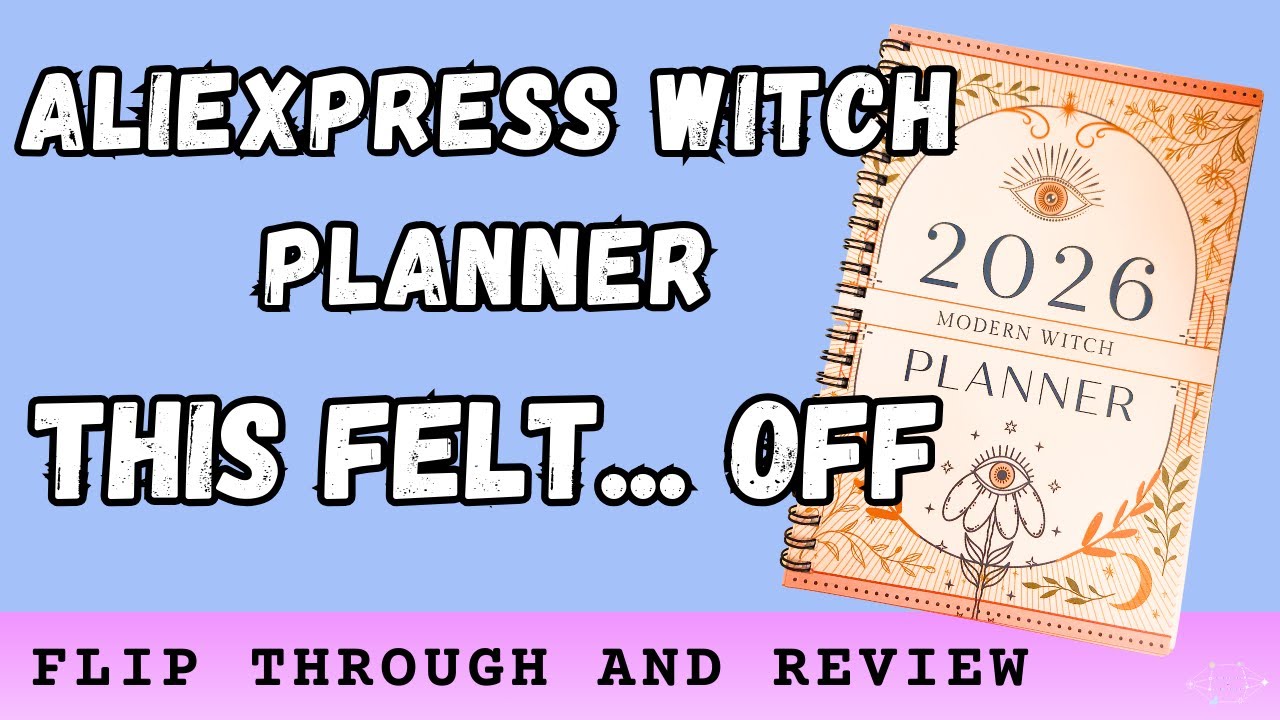 I Bought a Witch Planner on AliExpress… Here’s What I Found | Unboxing & Review