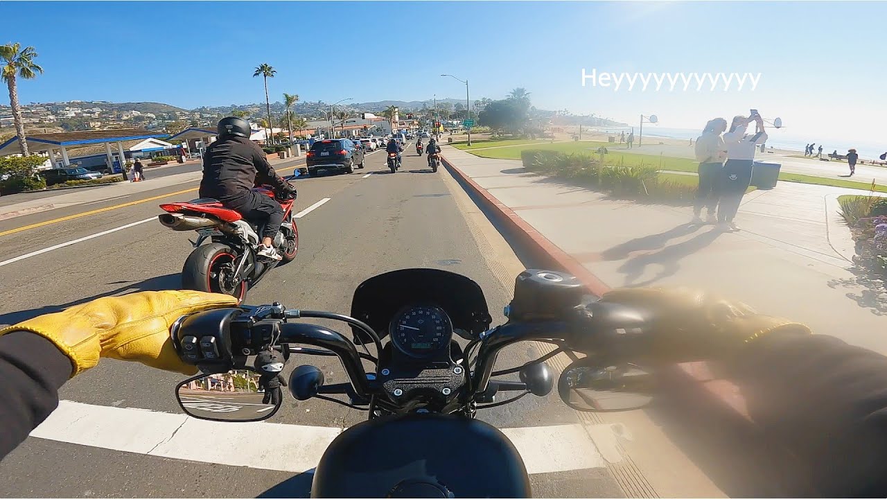 Laguna Beach Ride on my Harley Sportster - First Ride of 2022! | Kevlar x Koffee