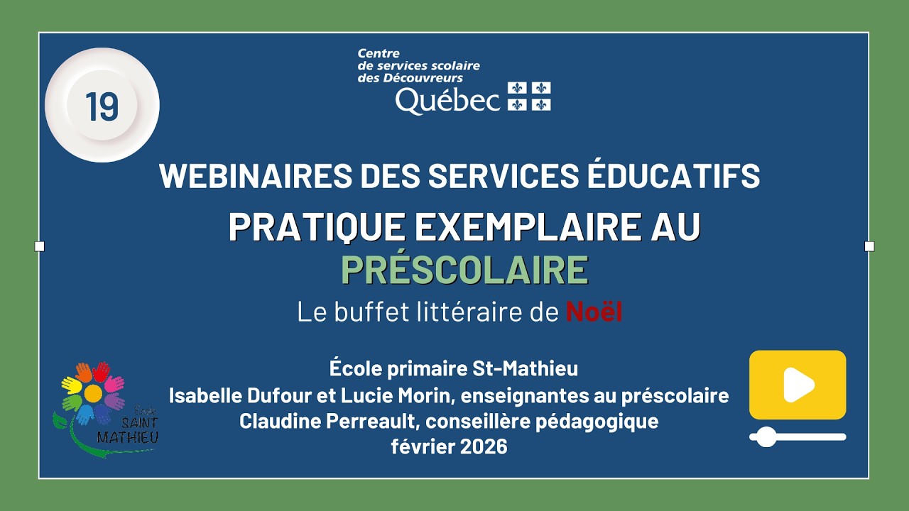 Pratique exemplaire présco St Mathieu