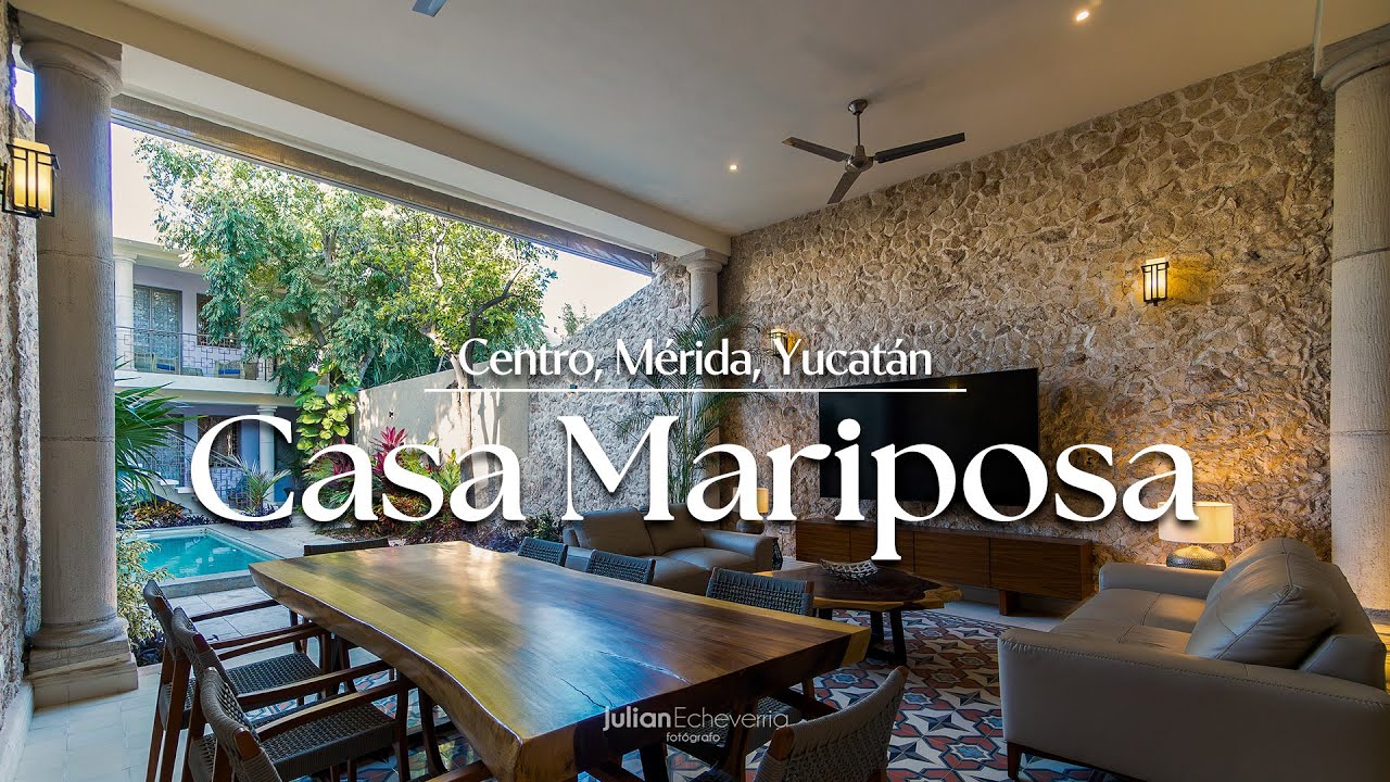 Casa Mariposa | Lujosa residencia con estilo hotel boutique | Centro Mérida Yucatán