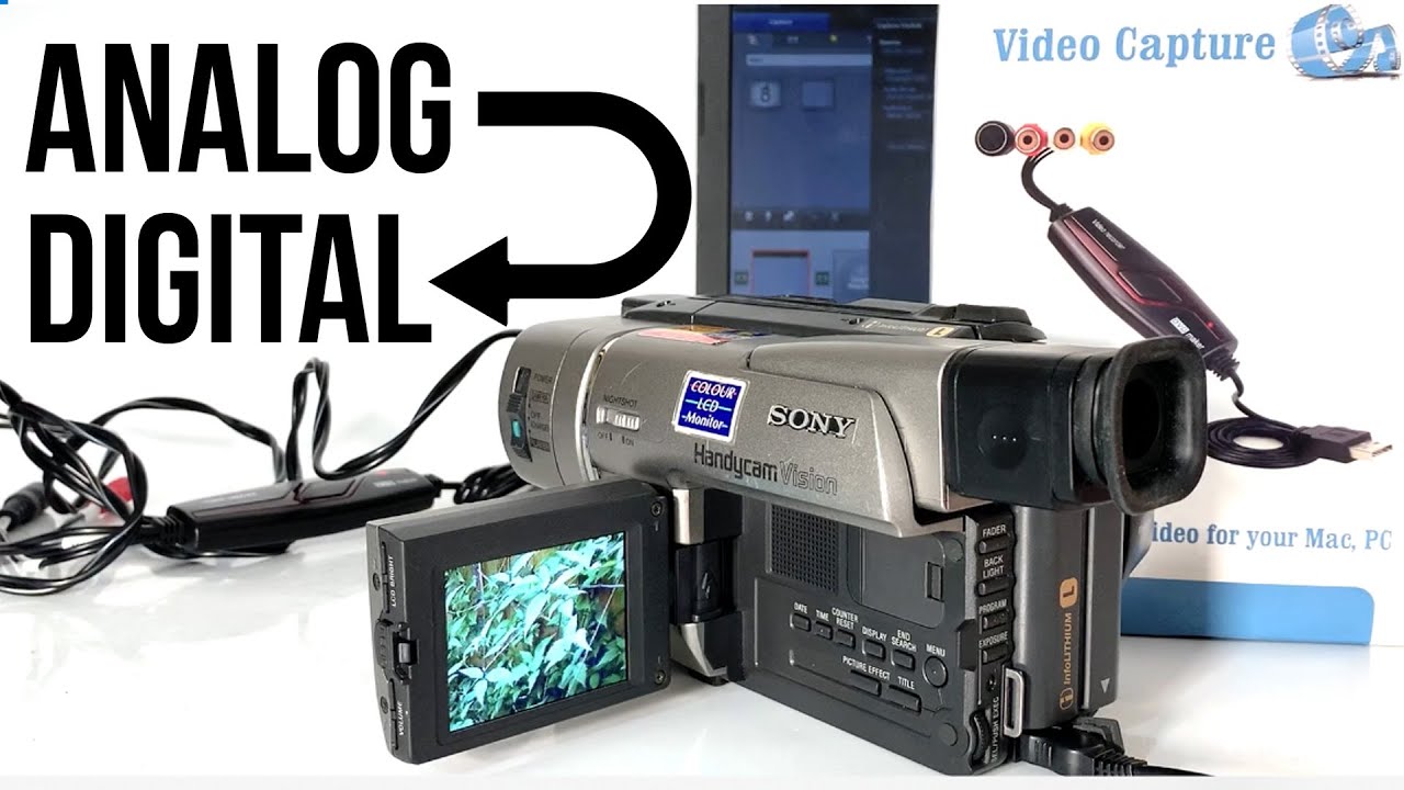 How To Transfer Analogue VHS Tape Recordings Into Digital: SONY Handycam to Laptop: Easy to Convert