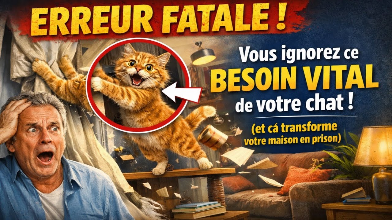 ERREUR FATALE : Vous ignorez ce BESOIN VITAL de votre chat ! 🙀 (et ça transforme votre maison en p