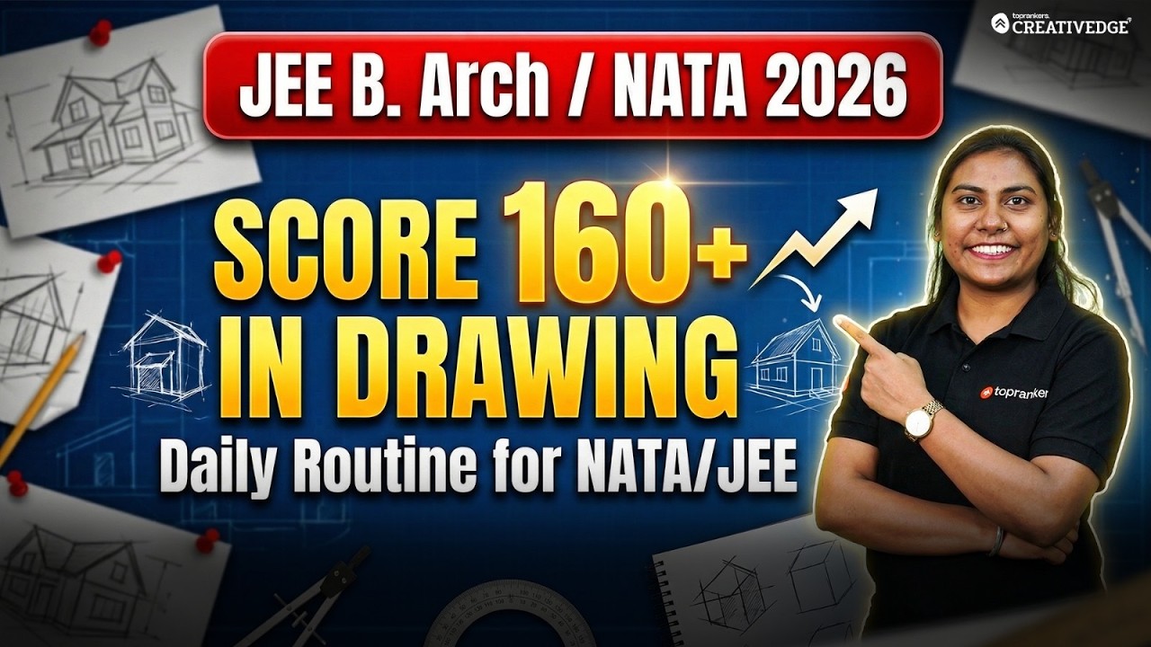Daily Drawing Practice Strategy for NATA & JEE B.Arch 2026 | How to Score High in Drawing