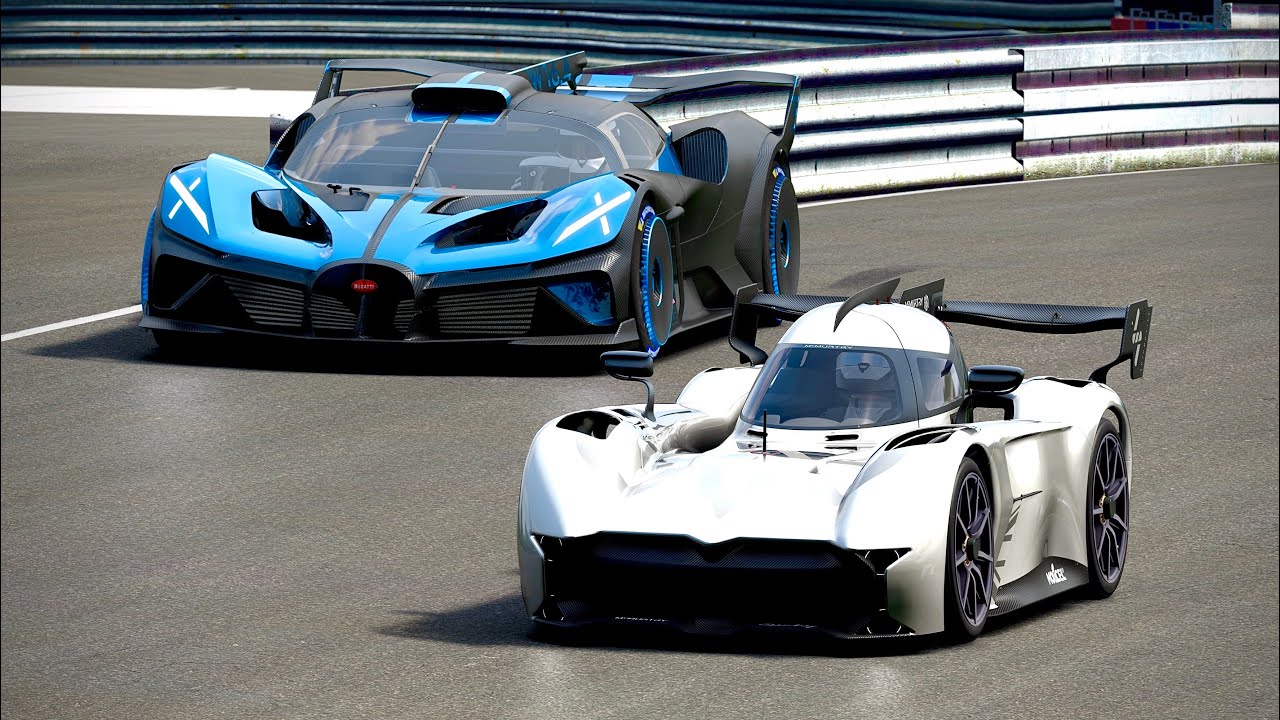 McMurtry Spéirling vs Bugatti Bolide at Nordschleife