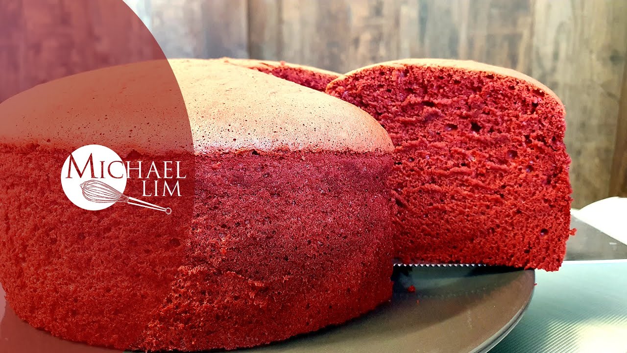 Red Velvet Cotton Spong Cake / Water Bath Method / First Time Baking Cotton Sponge Cake By Jurgen