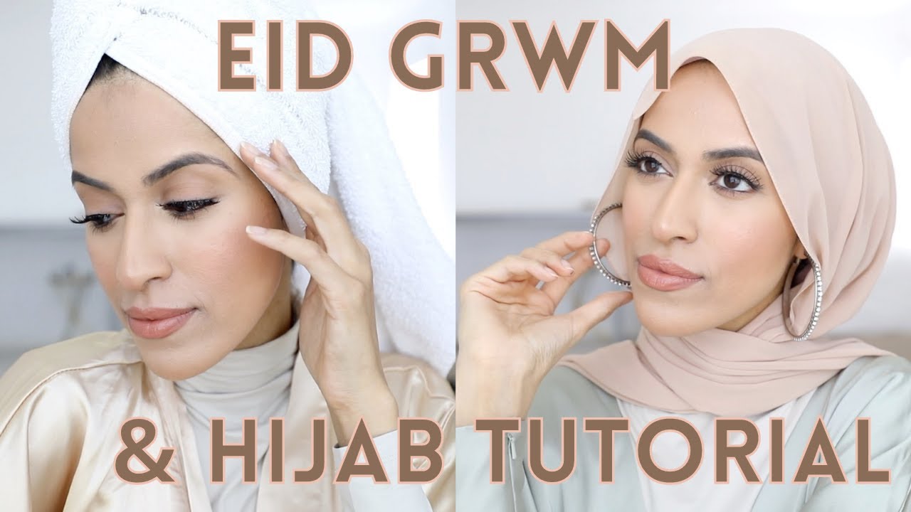 EID 2021 MAKEUP, GRWM + EARRING with HIJAB TUTORIAL | simplyjaserah