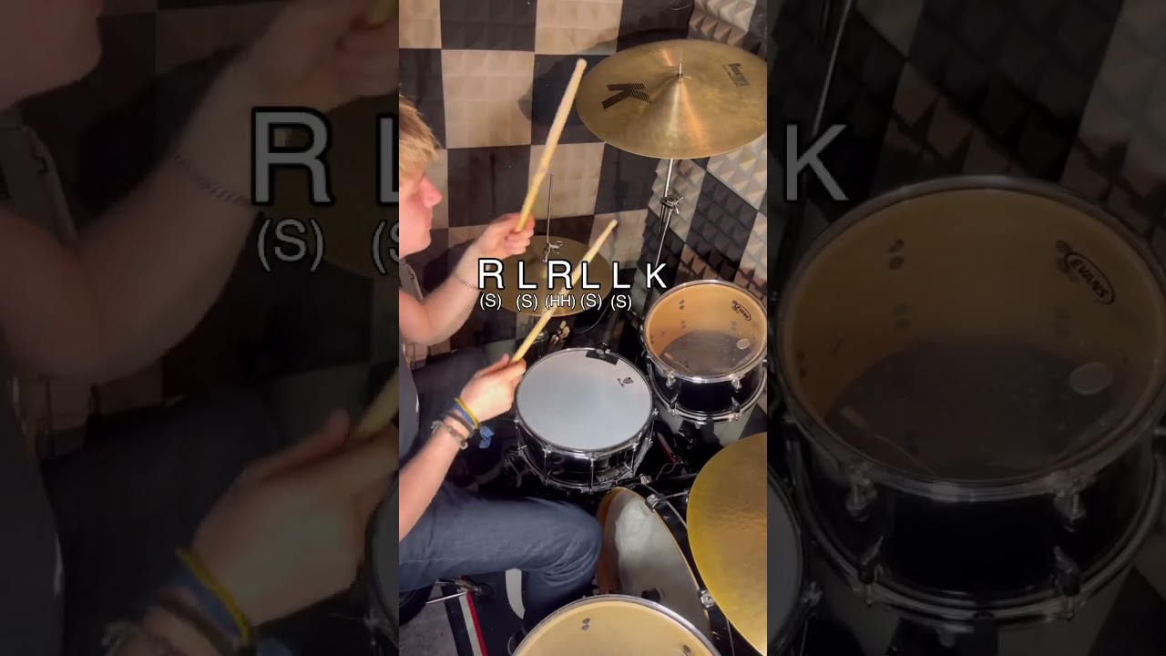 Linear drum fill #drums #lesson#teach #music #drummers