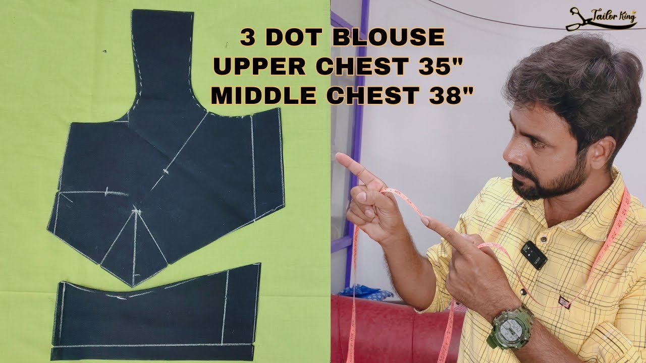 Chest 3 inch different பிளவுஸ் கட்டிங் explained | TailorKing