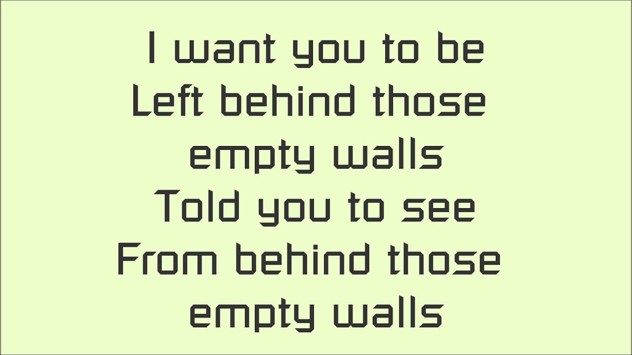 Empty Walls - Serj Tankian lyrics