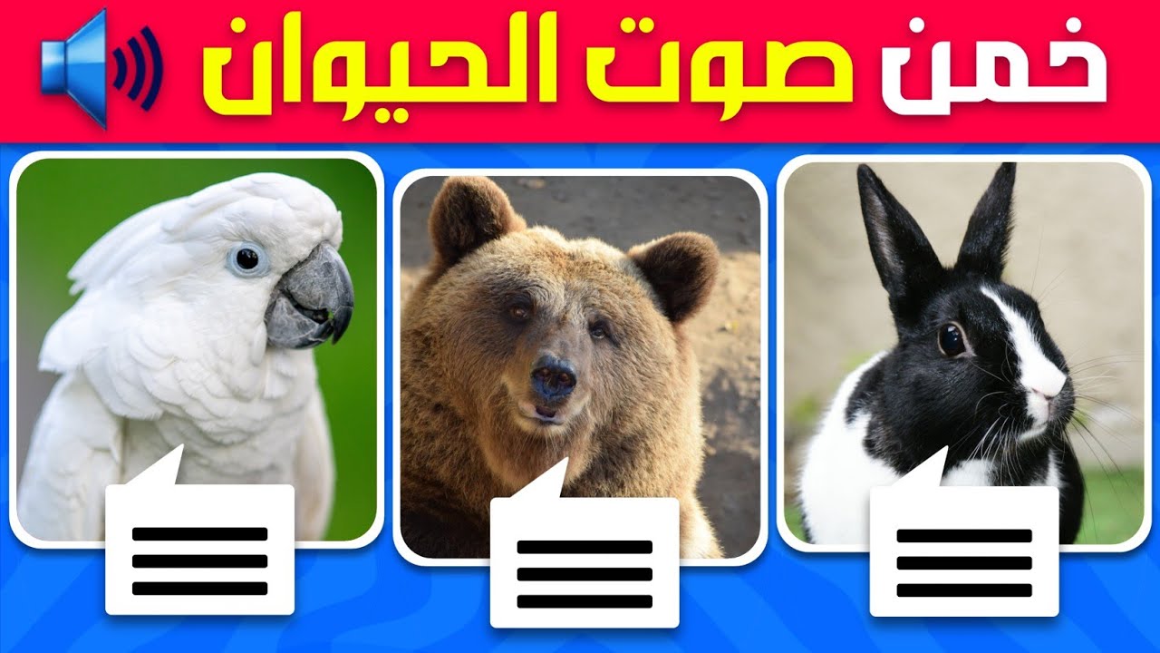 خمن اسم الحيوان من خلال الصوت فقط 🔊🐾🤔 تحدي تخمين أصوات الحيوانات