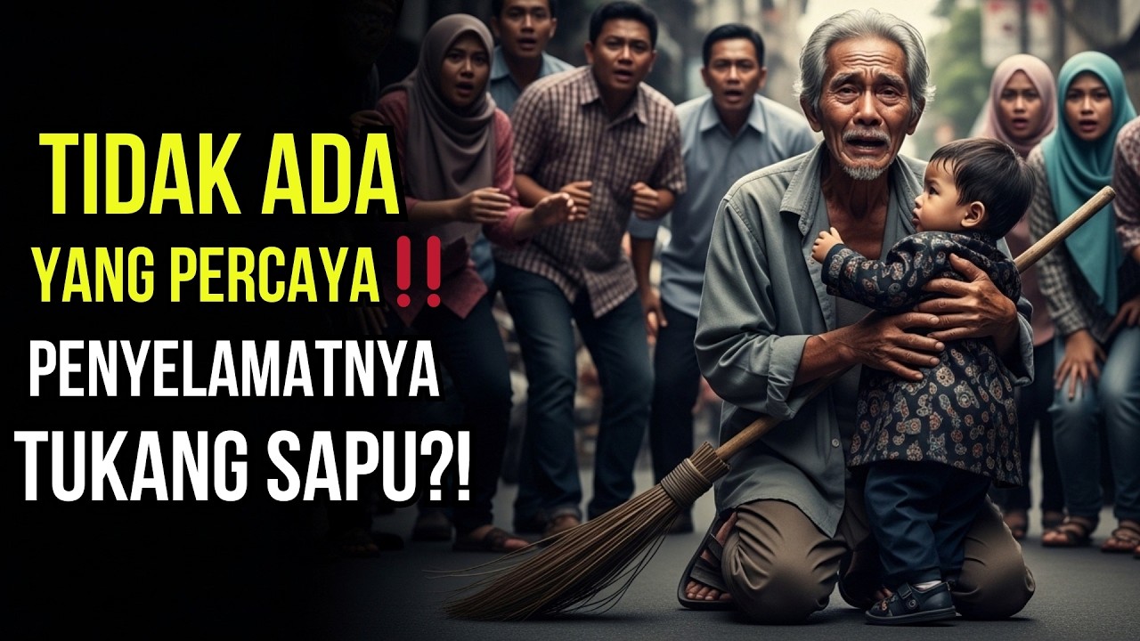 KISAH MENGHARUKAN ‼️ TUKANG SAPU JALANAN INI TERNYATA PENYELAMAT HIDUP ANAK ORANG KAYA
