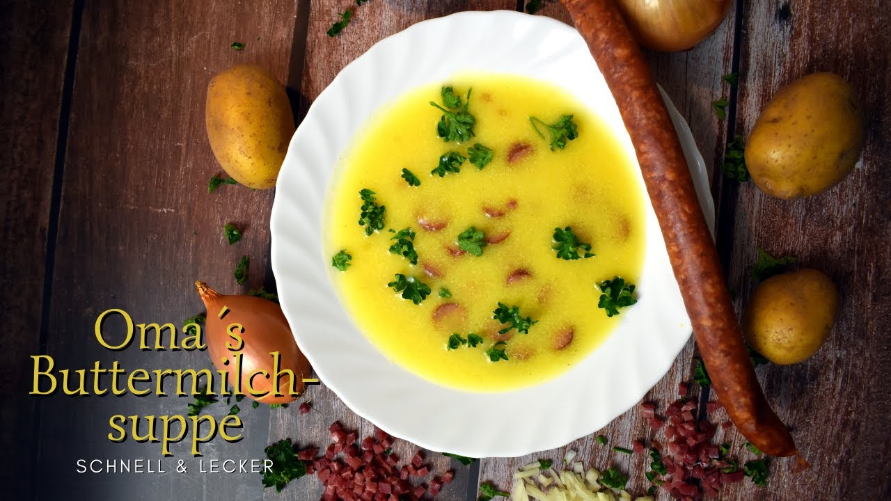 Omas Buttermilchsuppe schnell & einfach selber machen