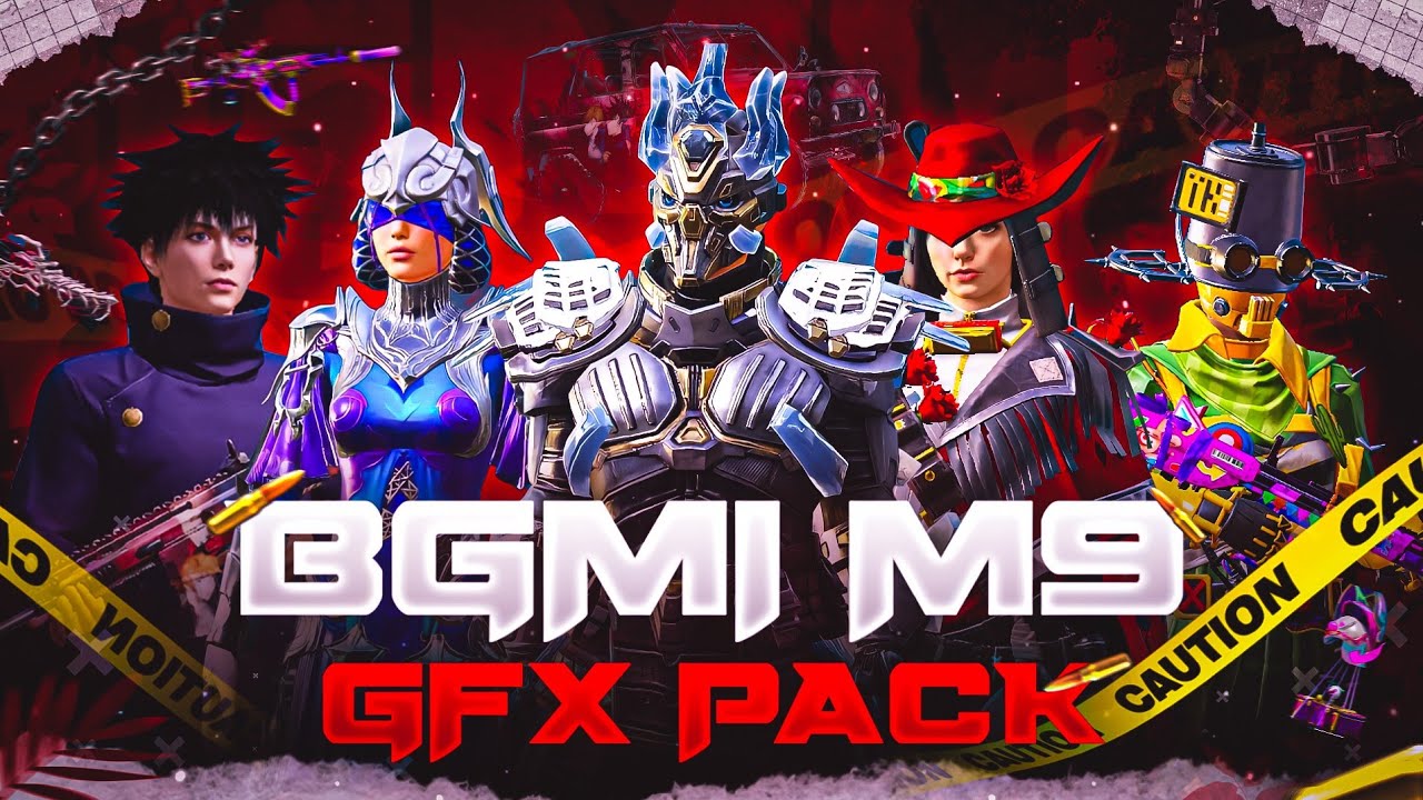 BGMI/PUBG M9 GRAPHICS PACK | M9 GFX PACK | BGMI/PUBG GFX PACK | BAGROUNAND,CHARACTER PNG BY KAILON