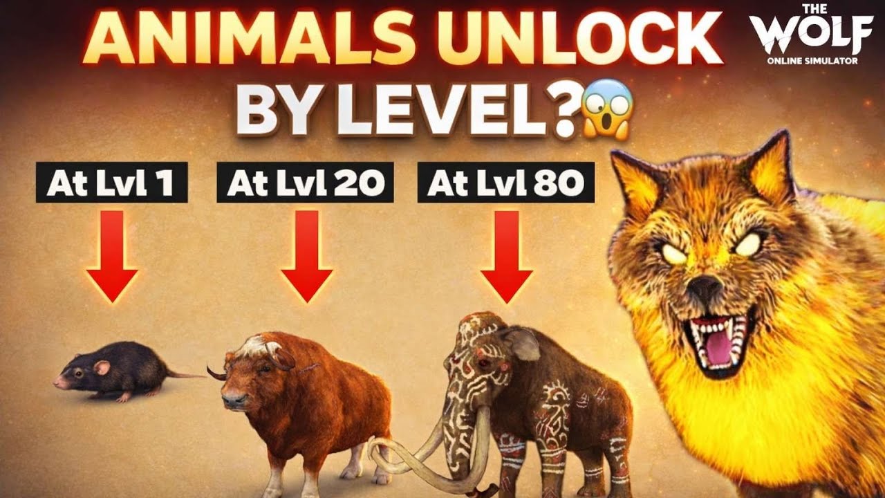 Which Animal Unlocks at Which Level? | Complete Level Guide | The Wolf