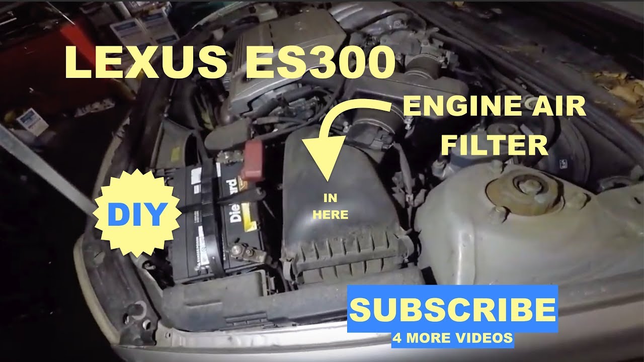 How to change air filter on Lexus ES300