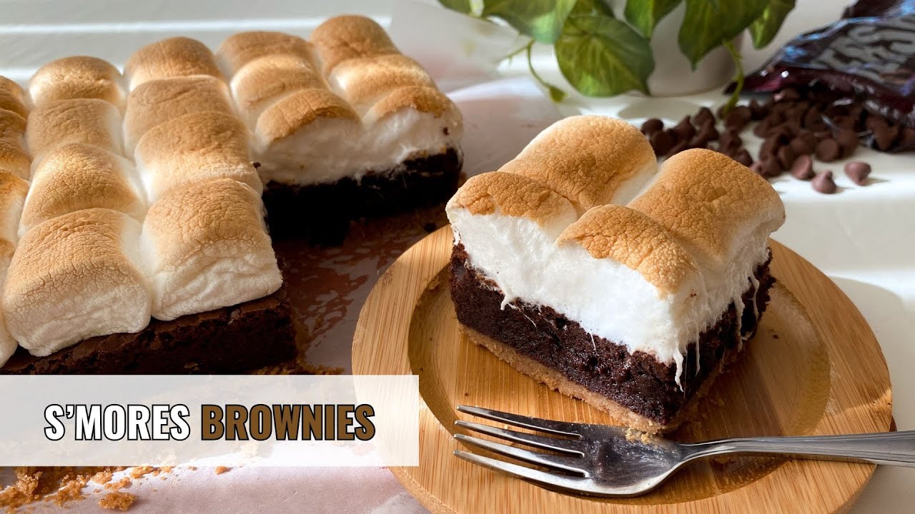 The BEST S'mores Brownies Recipe | Ooey Gooey Brownies with Crispy Edges | HomeCookJournal