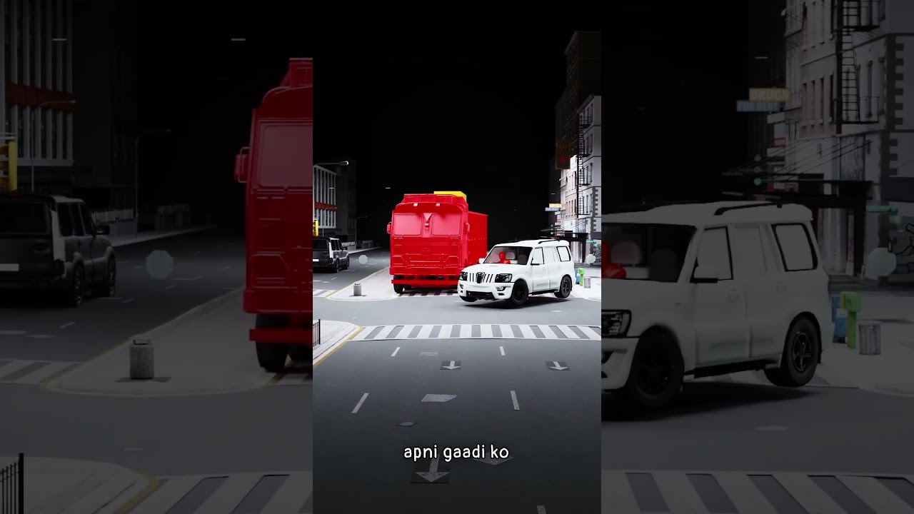 UP Rampur car accident case 3d animation