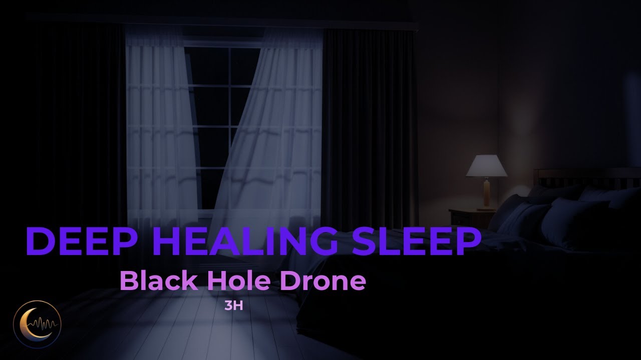 Black Hole Drone 🌌 | 3 Hours Dark Ambient for Deep Sleep | Relax Sleep Sounds
