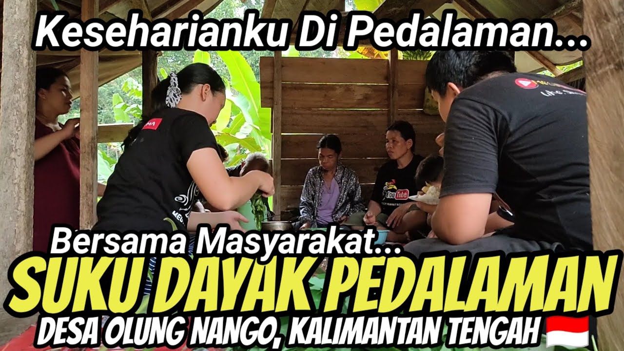 KESEHARIANKU BERSAMA MASYARAKAT SUKU DAYAK DI PEDALAMAN, MASAK DI TENGAH HUTAN DAN MENANAM PADI