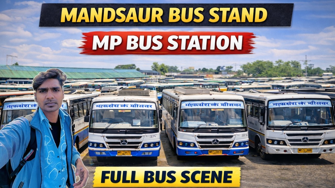 Mandsaur Bus Stand Vlog 🚍 | MP Roadways Bus Station Scene