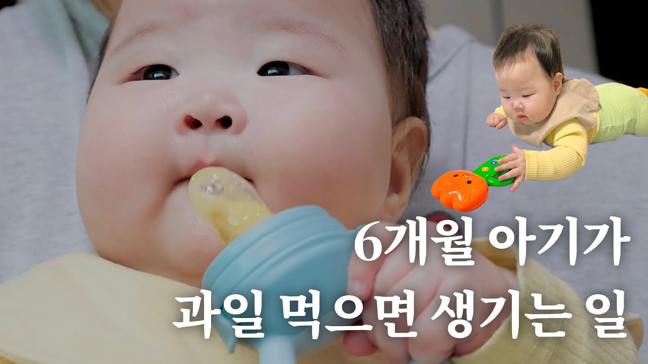 육아 브이로그ㅣ이유식을 시작한 먹보 6개월아기의 일상ㅣ하루종일 큐브공장 돌리는 엄마의 하루ㅣ 초기이유식 ! 첫 소고기 영접
