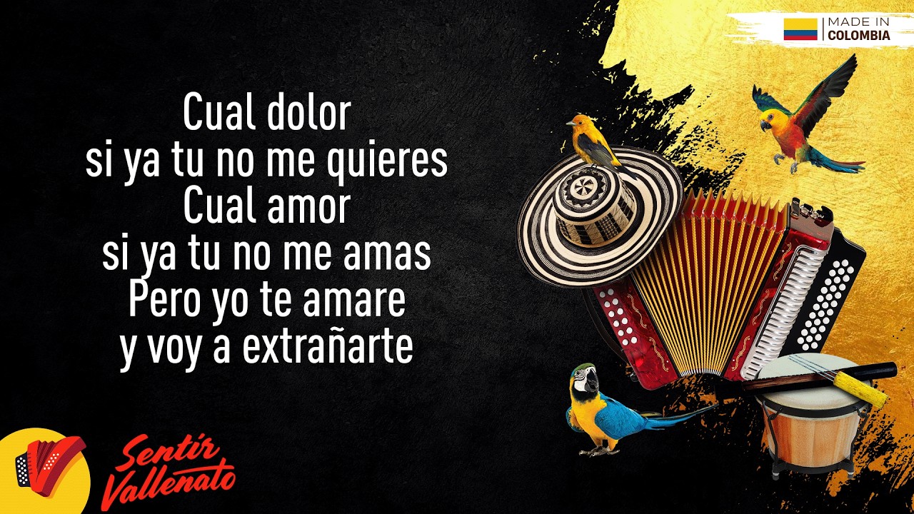Como Duele El Fr&iacute;o, Jos&eacute; Luis Carrascal, Video Letra - Sentir Vallenato