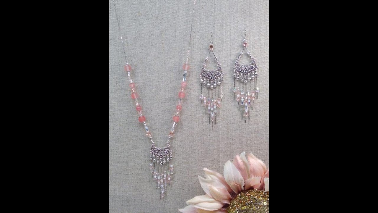 Bargain Bead Box Cherry Blossom March 2020 Pendant and Earrings Tutorial