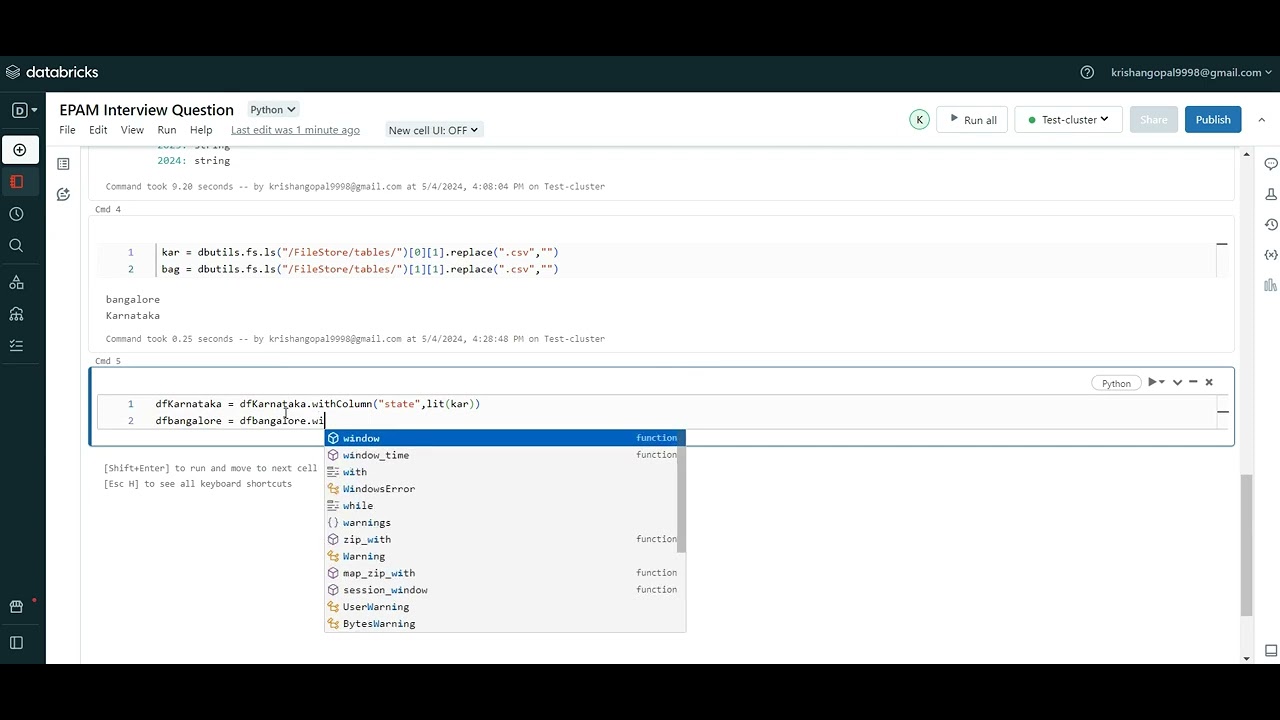 EPAM Data Engineering Interview Question Part-1