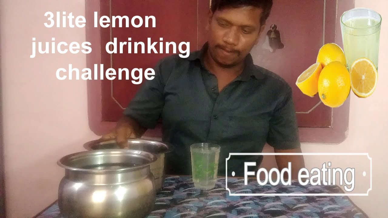 3 lite lemon juices  drinking   challenge