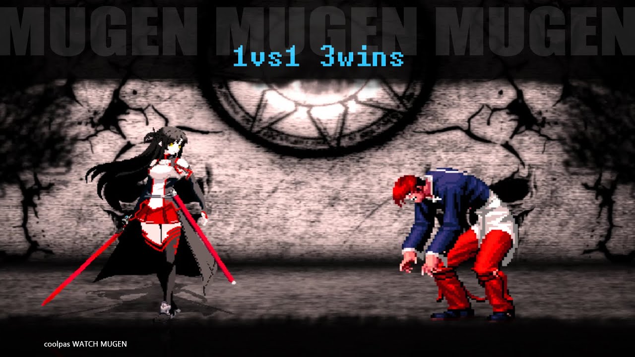 Asuna exe vs Iori Orochi | MUGEN 1vs1