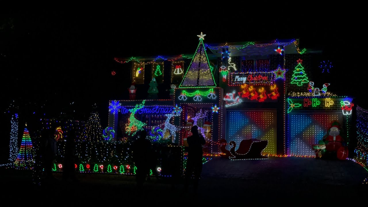 2022 Christmas House Projection Mapping and Christmas Lights